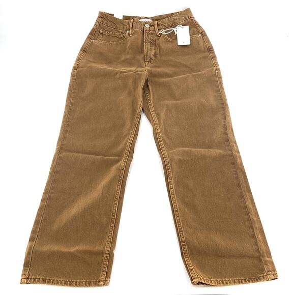 Good American 90s Duster Straight Leg Jeans In Bronze 4/ 27 - Picture 3 of 15